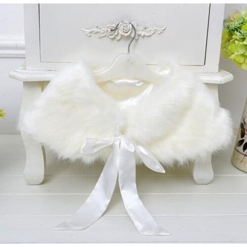 Toddler Baby Girls Faux Fur Coat Winter Princess Kids Party & Wedding Fur Shrug Formal Children Outwear Clothing For Frock