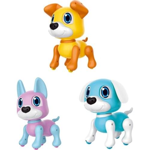 Cute Robot Dog Robotic Puppy Smart Gesture Sensor Interactive Toy Cartoon Model Birthday Gifts for Kids
