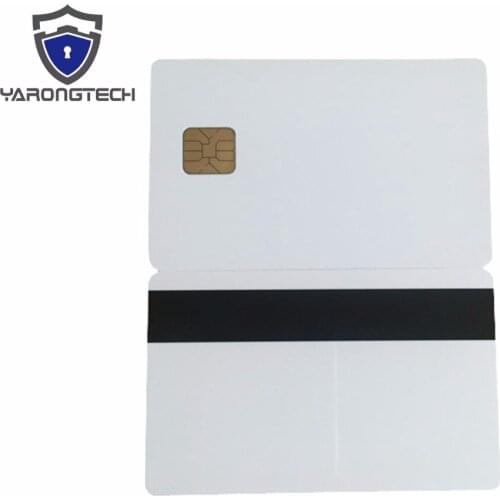 Contact smart Card Inkjet printable SLE4428 Chip with Hico magnetic stripe -10pcs