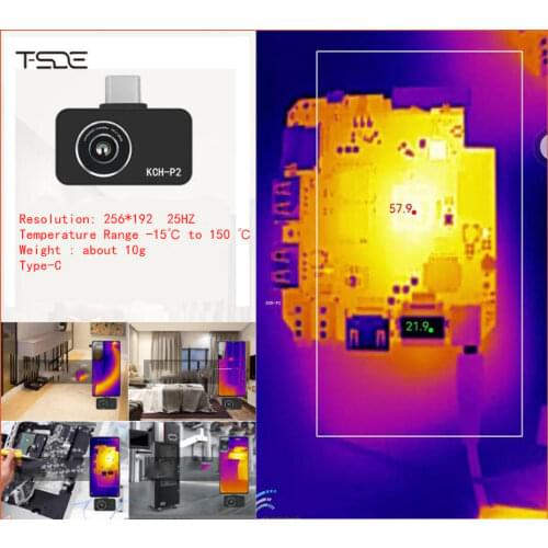 Thermal Imaging Camera Infrared Thermal Imager Thermal camera Android Type-C Resolution 256*192 25HZ Mini 9g Video&Pictures P2