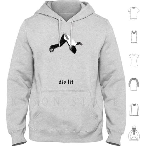 Playboi Carti-Die Lit Hoodie Long Sleeve Playboi Carti Carti Die Lit Die Lit Playboi Carti Kanye West Drake Magnolia