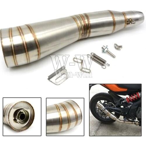 Motorcycle universal accessories exhaust pipe For kawasaki z750 z800 z1000 er6n ninja 300 versys 650