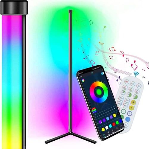 WS2811 LED Floor Lamp RGB Floor Light Colorful Bedroom Dining Room Atmosphere Lighting Club Home Indoor Decor Standing Lamp