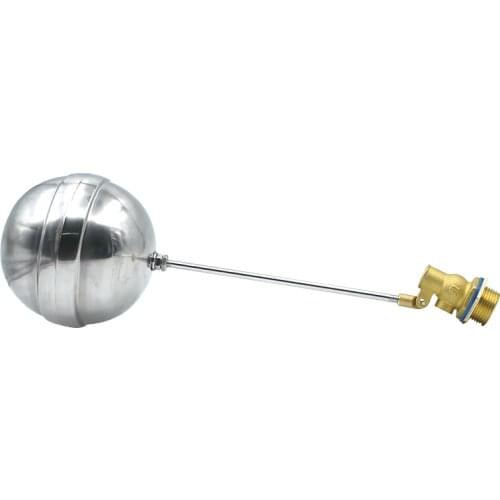 1" Brass Float Valve Cold and Hot Water Tank Floating Ball Valve SS201 Stem Flow Control Cistern/Expansion Tanks