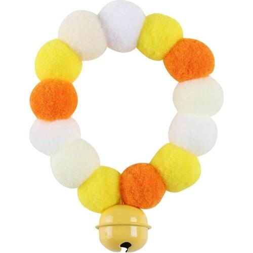 Legendog 1pc Christmas Pet Collar Cute Plush Ball Dog Necklace Collar Cat Collar With Bell Pet Supplies Pet Clothing Accessories