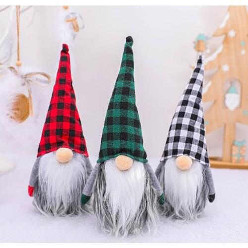 2020 Christmas No-face Doll Nordic Style Rudolph Forest Old Man Decoration Ornaments No Gift Box Cn(origin) QUYING