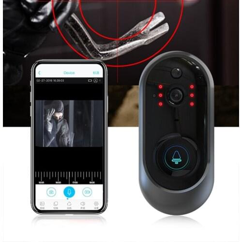 720P Wireless WIFI Doorbell Wide Angle Wireless Intercom Video Door Phone