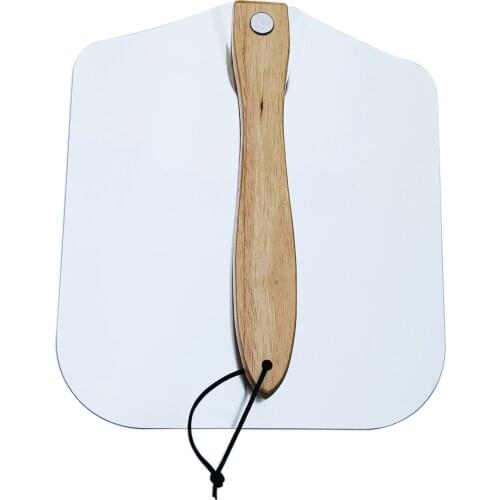 Aluminum Pizza Belt Wood Handle Cake Shovel Baking Tool Cheese Knife Peeling Hoist Tool Removable Rotary Handle