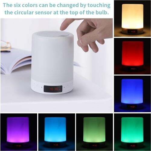 Bluetooth Speaker Outdoor Indoor Night Light Wireless Speaker Rechargeable Stereo RGB Light Sound Box