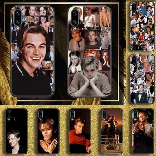 Leonardo DiCaprio Titanic Phone case For Huawei Honor 6 7 8 9 10 10i 20 A C X Lite Pro Play black luxury cell cover tpu Etui
