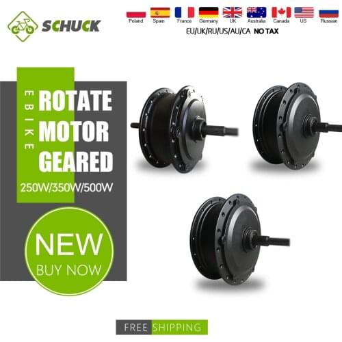 Electric Bike 48V 250W 350W 500W 36V 250W 350W 500W Ebike Rear Rotate Hub Motor Brushless Gear Hub Motor Wheel Conversion Kit