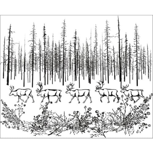 Heartfelt Animal Character Transparent DIY Embossing Stamps, Silicone Printing Mould for Album Paper Card Making