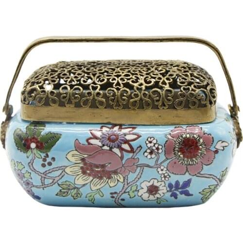 Creative household ceramic incenses burner American hand painted living room desktop ornament fashion home decoration