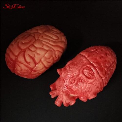 Bloody Fake Arm Hand Halloween Horror Props Creepy Finger Foot Scary Leg Brain Halloween Party Decoration Supplies 5z
