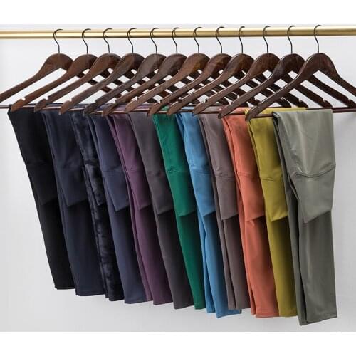 NO FRONT SEAM Buttery Soft Sport Athletic Leggings Women High Waist Stretch Squat Proof Push Up Fitness Workout Gym Yoga Pants