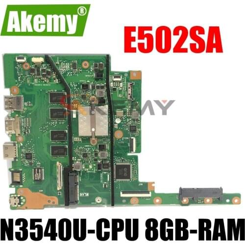 Akemy E502SA Motherboard For ASUS E402S E502S E402SA E502SA R417S Laotop Mainboard with N3540U-CPU 8GB-RAM