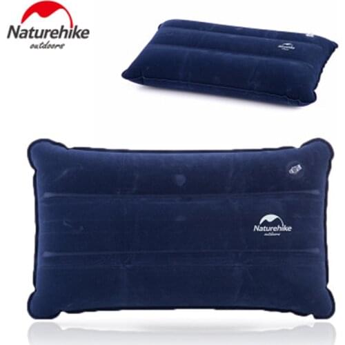 Naturehike Inflatable Camping Pillow Ultralight Foldable Travel Leisure Blue Air Pillow Outdoor Cushion Car Plane Hotel Headrest