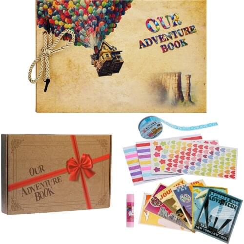 Our Adventure Book Scrapbook DIY Wedding Photo Album Baby Wedding Family Traveling Photo Album Birthday Gift Memory Album