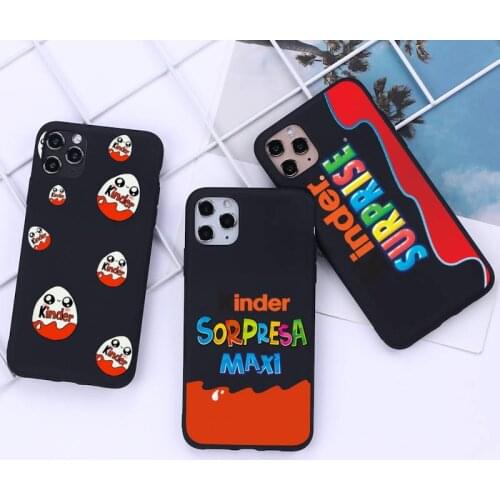 New Trolly egg KINDER JOY Surprise Phone Case for iphone 12 11 Pro Mini XS MAX 8 7 6 6S Plus X 5S SE 2020 XR cover