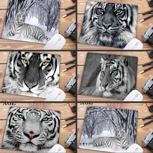 XGZ Animal White Tiger Personalized Computer Notebook Mouse Mat Resistant Dirt 180x220mm Gaming Keyboard Mouse Pad Promotion