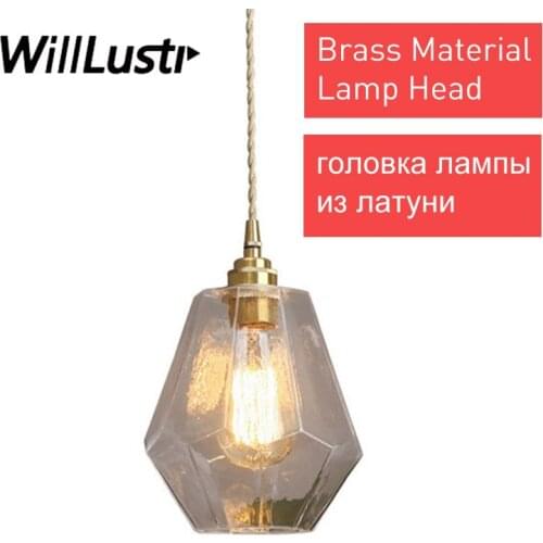 Retro Glass Pendant Lamp Minimalist Brass Suspension Light Hotel Restaurant Bar Porch Aisle Bedside Dining Room Hanging Lighting