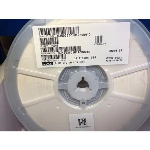GJM0335C1H1R6BB01D 0201 1.6pF±0.1pF50V GJM0335C1H4R2BB01D 0201 4.2pF±0.1pF50V Professional chip capacitor supplier ceramic capa