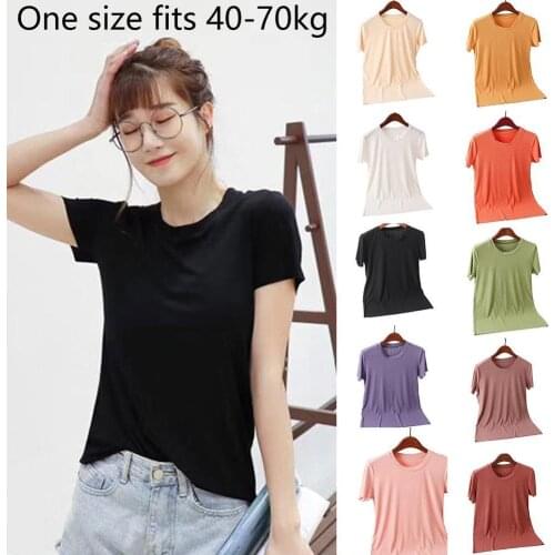 Женские трикотажные футболки Senza Fretta China At AliExpress