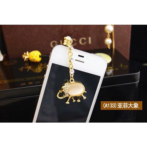 Cute Cartoon Opal Elephant Design Anti Dust Plug For Iphone6 6s For Andriod And All 3.5mm Earphone Jack Plug