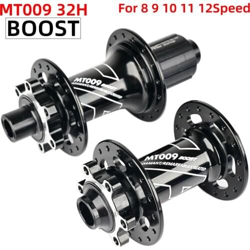 ARC MT009 BOOST And QR Thru Bicycle Hubs MTB BIKE HUB Thru Axle 110x15148x12MM 6 pawls 3 teeth 114 clicks Sealed Bearing 32 Hole