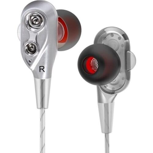 CHYI In Ear Quad-core Double Moving Circle Gaming Headset Hifi Gamer Earphone With Microphone Handsfree Earbuds For Tablet Phone