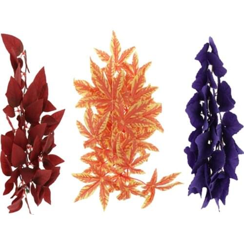 Suction Up Reptile Terrarium Plants Hanging Silk Plants Geckos Tank Habitats