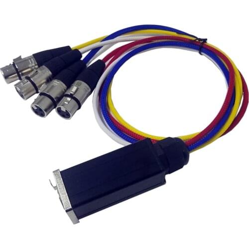 High quality 4 Channel RJ45-XLR Female Snake Cable 0.6m