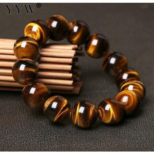 YYW Fashion Natural TigerS Eye Stone Bracelets & Bangle For Women And Men Bracelets Gift Beads Bracelets Accessories Wholesale