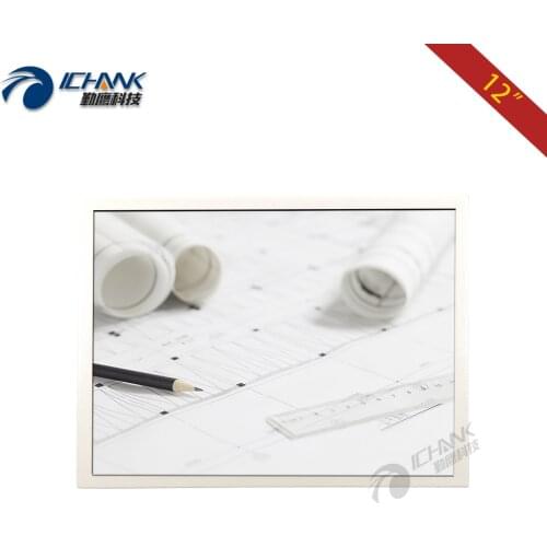 ZB120TN-592G/12" inch 1024x768 HDMI White Gray Metal Shell Built-in Speaker Remote Control Medical Equipment LCD Display Monitor