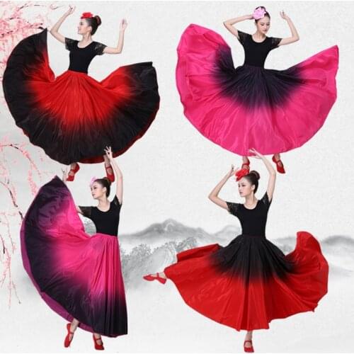 Spanish Bullfight Dance Flamenco Skirt Belly Dance Skirt Spanish Dance Costumes Flamenco Dress Ballroom Dancing Dress DL3478