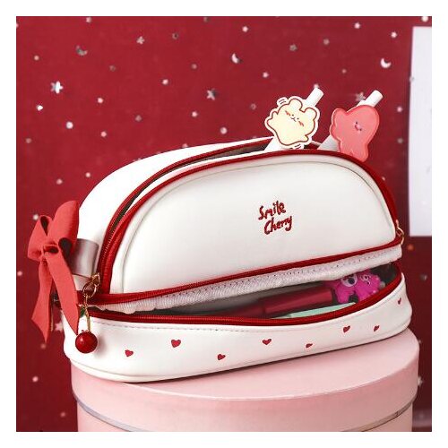 School Supplies Kawaii Pencil Cases For Girls Ins Simple Large-capacity Pencil Pouch Japanese Stationery Oorganizer Bag