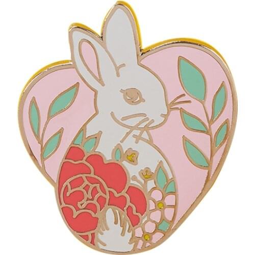 Bloom cat enamel pin badge