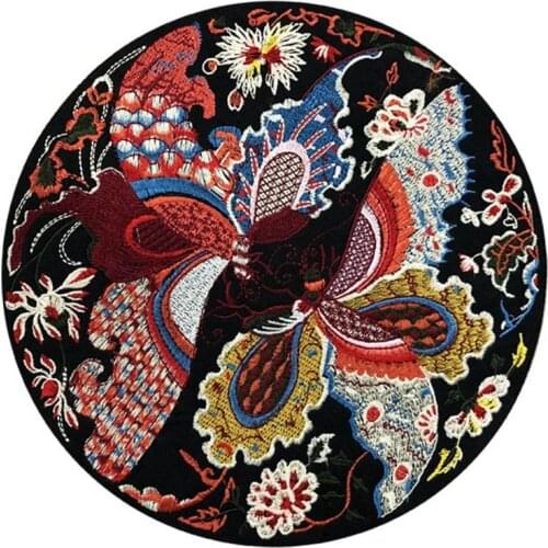1 Pieces Flowers Butterfly Bird Iron on Patches Embroidered Iron on Patch for Clothes Badge Sewing Fabric Applique DIY Crafts