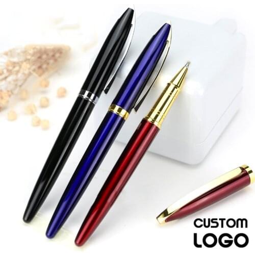 1pc Personalise Business High-end Gift Gel Pen Metal Ball Pen Hotel Ad Pen Student Office Stationery Laser Lettering Custom LOGO