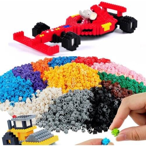 100pcs Bricks Designer Creative Blocks Child Anime Small particles Building Blocks DIY toy Bulk For Children Gift
