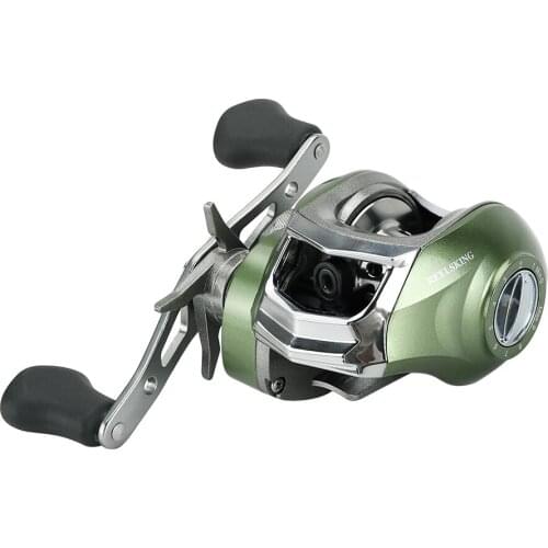 17+1BB Bait Casting 7.1:1 Ratio Dual Brake System Baitcast Reel 8kg Drag Power Lure Fishing Reel for Saltwater Fishing Tackle