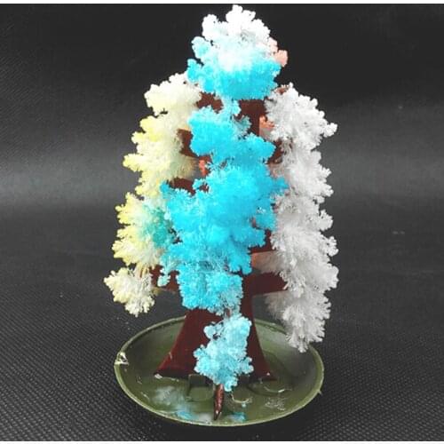 20PCS 2019 10Hx6Dcm Visual Multicolor Magic Growing Paper Tree Mystic Christmas Trees Japan Educative Science Kids Toys Novelty