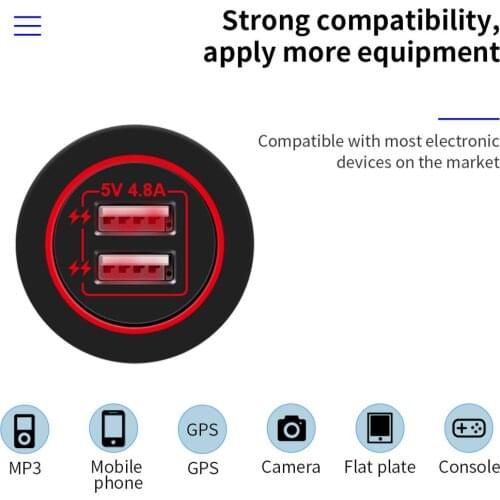 3 Gang Switch Panel with Voltmeter Dual USB Charger for Boat SUV Green