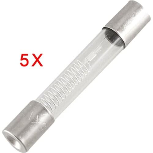 5 Pcs 6 x 40mm Axial Glass 800mA 0.8A 5KV Fuse Tubes for miniwave Oven