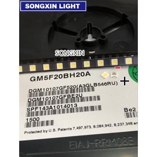 500pcs For SHARP LED TV Application LCD Backlight for TV LED Backlight 1.2W 6V 3535 3537 Cool white GM5F20BH20A
