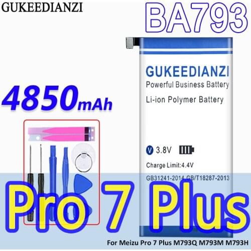 GUKEEDIANZI BA793 4850mAh High Capacity Battery For Meizu Pro 7 Plus M793Q M793M M793H