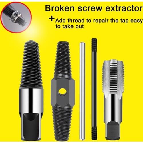Hardware Double-head Faucet Faucet Valve Screw Extractor Broken Broken Wire Water Pipe Bolt Remover Multi-purpose Household Tool