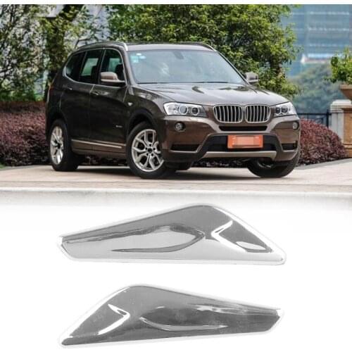 Car Left&Right Fender Panel Side Marker Signal Light Finisher Trim Fit for BMW X3 X4 F25 F26 51117338569 51117338570