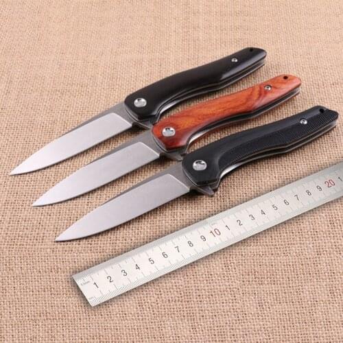 Free shipping Outdoor folding knife a sharp knife camping knife defense tools The G10 handle Exquisite gift