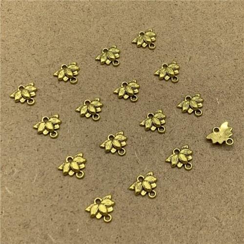 50pcs/Lot 10x8mm Alloy Beads Cap Jewelry Findings Charms Necklace Bracelets Spacer Beads For Jewelry Making JSPJ-074